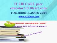 IT 210 CART peer educator-it210cart.com