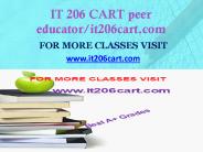IT 206 CART peer educator-it206cart.com