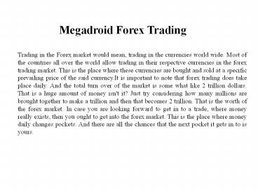 Forex Trading Online