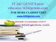 IT 242 GENIUS peer educator-it242genius.com PowerPoint PPT Presentation