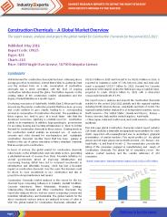 Construction Chemicals – A Global Market Overview