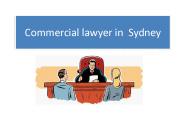 Commercial Lawyer in Sydney