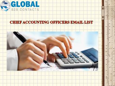 Chief Accounting Officers Email List