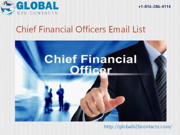 Chief Financial Officer Email & Mailing List (1)