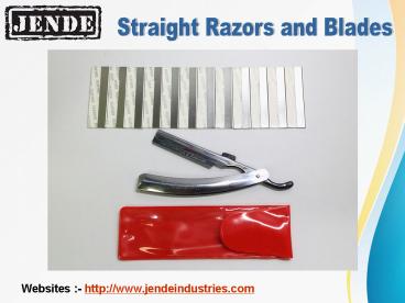 Buy High Quality Straight Razors and Blades Online