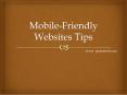 Mobile Friendly Websites Development Tips PowerPoint PPT Presentation