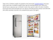 Geladeira inox promoção