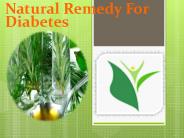 Natural Remedy For Diabetes