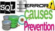 sql database errors, causes & prevention