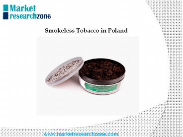 Smokeless Tobacco in Poland