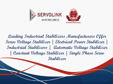 Servo Voltage Stabilizer in Noida (1)