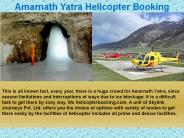 Online Amarnath Helicopter ticket booking