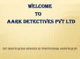 Get finest investigation services by Aark Detectives PowerPoint PPT Presentation