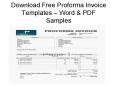 Download Free Performa Invoice Templates PowerPoint PPT Presentation