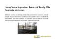 Learn Some Important Points of Ready Mix Concrete sin Luton PowerPoint PPT Presentation