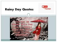 Emotional Rainy Day Quotes