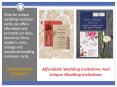 Affordable Wedding Invitations And Unique Wedding Invitations PowerPoint PPT Presentation