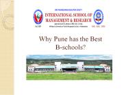 Why Pune has the Best B-schools?