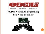 PGDM Vs MBA