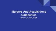 Looking For Experienced Mergers And Acquisitions Companies
