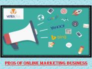 PROS OF ONLINE MARKETING BUSINESS