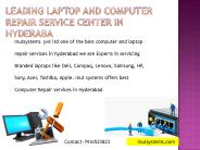Leading Laptop and computer repair Service Center inHyderabad