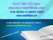 MAT 540 AID peer educator-mat540aid.com