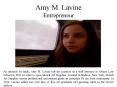 Amy M. Lavine - Entrepreneur PowerPoint PPT Presentation