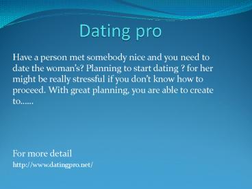 dating pro