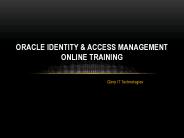 Oracle Identity & Access Management Online Training
