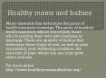 healthy moms and babies PowerPoint PPT Presentation