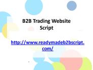 Open Source B2B Script