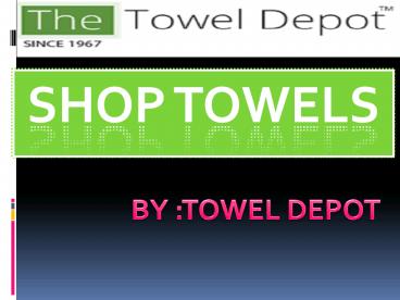 shop towel
