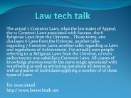law tech talk