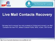 Windows live mail address book recovery