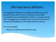 Life insurance advisors