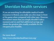 sheridan health services