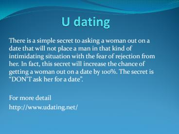 u dating