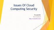RaviNamboori on Cloud Computing Security Risks