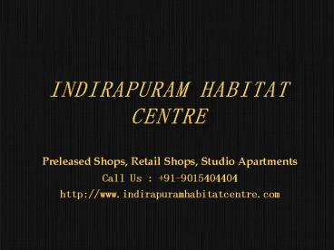 Indirapuram Habitat Centre Ghaziabad (1)