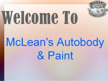 McLean's Autobody and Paint new PDF