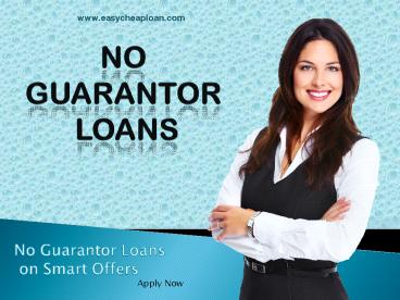 No Guarantor Loans on Smart Offers