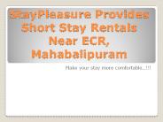 Budget Serviced Apartment in Chennai