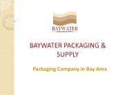Corrugated Boxes - Baywater Packaging