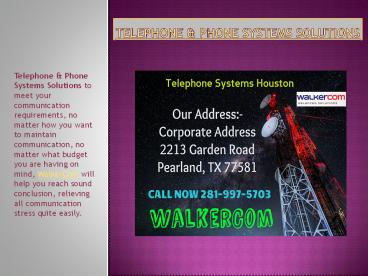Business Phone Systems Pearland