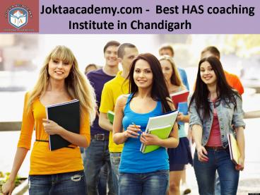 Joktaacademy.com -  Best HAS Coaching Institute in Chandigarh