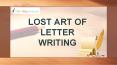 Lost Art of Letter Writing PowerPoint PPT Presentation
