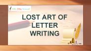 Lost Art of Letter Writing