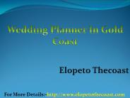 Beach Weddings Gold Coast