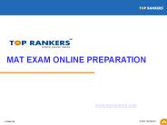 online MAT exam preparation